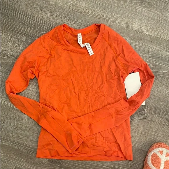 Lululemon Orange Athletic Top - Picture 1 of 4